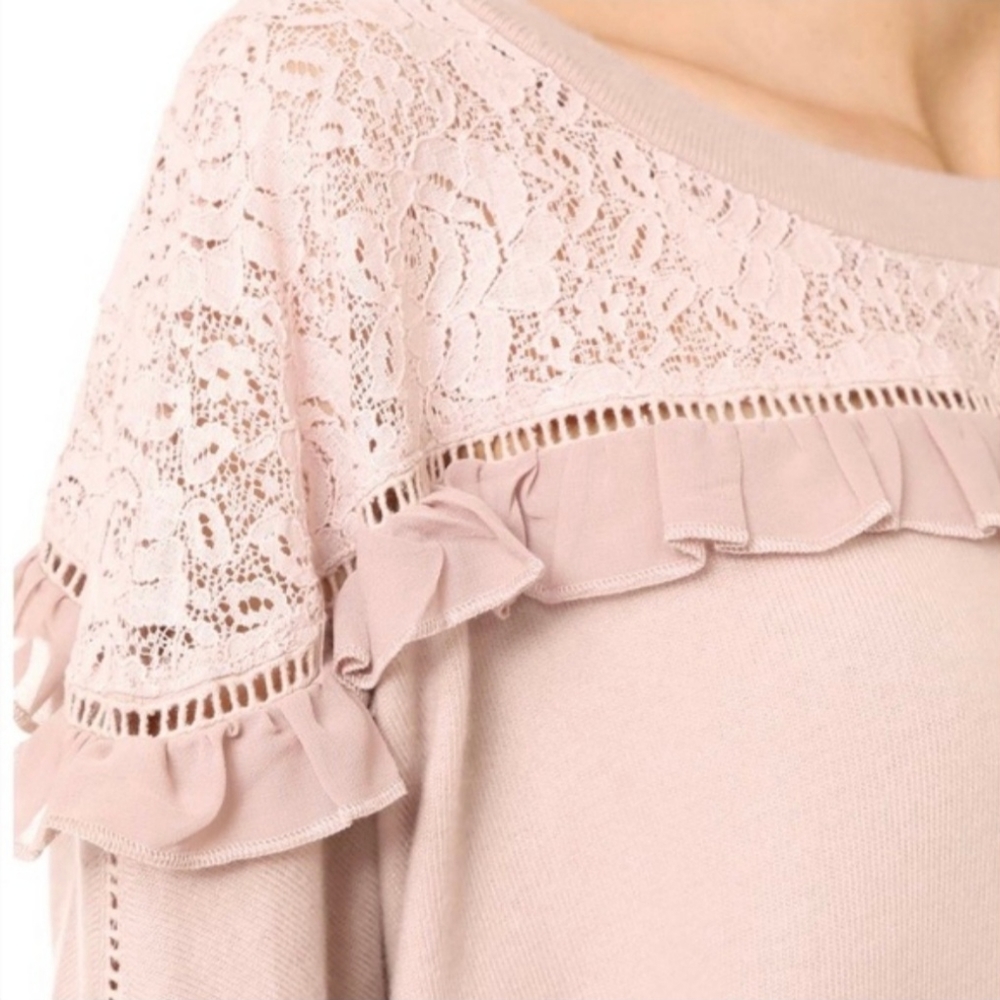 Love Sam Ruffled Pullover Sweater - Picture 2 of 9